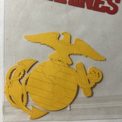 Marine Corps USMC Laser Die Cut Scrapbooking Embellishments Eagle Globe Anchor
