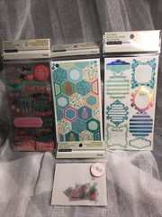 SCRAPBOOK PLANNER journaling stickers LOT OF 4 Pkgs NEW Recollection Paper Craft