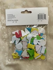 Make Shoppe Alphabet Foam Stickers 90 Total Scrapbook Bulletin Board
