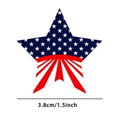 500 Pcs 4th of July Patriotic Stickers 1.5Inch American Flag Sticker USA Four…