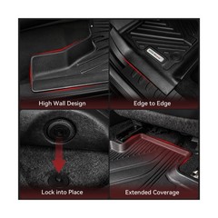 YITAMOTOR Gen2 Floor Mats Fits for 2014-2021 Toyota Tundra CrewMax Cab (with …
