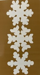 WHITE SNOWFLAKE Sticker(3pc)Frances Meyer•Christmas•Holiday•Wintertime •Icy•Cold