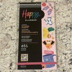NEW Happy Planner Sticker Book – Seasonal Teacher 651 Pieces 🍎🎃🎄🌈🐰🥕🪴🍓🍋