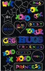 Mrs. Grossman’s Glitter GAB Girly XOXO Princess Scrapbook Stickers 3 Sheets