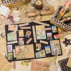 300PCS Vintage Scrapbooking Supplies Scrapbook Paper Journaling Kit Aesthetic De