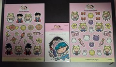 Hubman & chubgirl sailor moon sticker lot / bundle – sheets & die cut