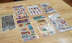 Lot Of 7 New Stickers for Scrapbooking & Crafts Gifts College Road Trip Summer
