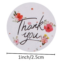 500 Pcs/Roll Round Thank You Stickers Seal Labels Stickers Labels for Party.Q6