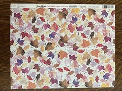 FALL Scrapbook Paper, Leaf Punch Out Die Cuts And Autumn Card-Stock (19pcs)