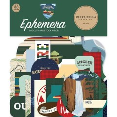 Crafts CB Die Cuts Outdoor Adventure Vintage Car Camper Tent Parks Bear Ranger