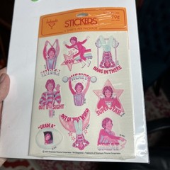 1979 Ambassador Hallmark MORK 4 Sheet Sticker Package Robin Williams Nanu Nanu!