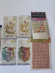 Sticko Butterfly Themed Scrapbooking Craft Stickers, Multicolor, Sticker Lot 9