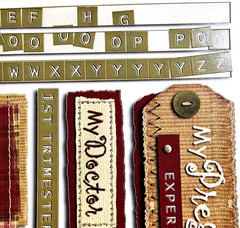 Karen Foster Maternity Pregnancy Cardstock Stickers Scrapbooking Journal AS-IS