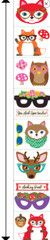 Mrs. Grossman’s Furry Fox Sticker Friend, Sticker roll & dispenser 44+ stickers!