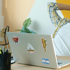 Waterproof Argentina Culture Sticker Collection – 28 Multicolor Travel Designs