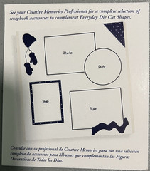 Creative Memories Die Cut Shapes on Photo Mounting paper Assorted Themes(C12A32)