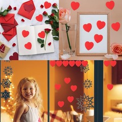 360 Pieces Small Heart Cutouts Paper Shapes 2 Inch Red Hearts