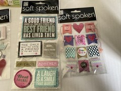 Scrapbook Dimensional Sticker Lot- Girl Themed, Flowers, Friends Sisters