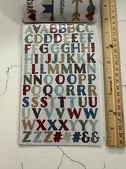 Sticko Autocollant Family Icons & Words Flip Pack 148PC Letters Banners Phrases