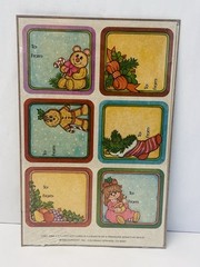 Vintage Current Christmas Gift Sticker Seal Labels 1980 Cute Collectible BIN 74