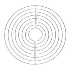 Metal Die Cutting DIY Interesting Round Shape Attractive Decorative Lightweight