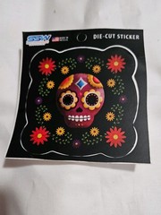 Day of the Dead Sugar Skull & Bigfoot Die Cut Stickers Waterproof Vinyl