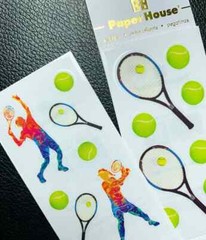 Stickers Crafts PH Slim Tennis Balls Rackets Players Repeats