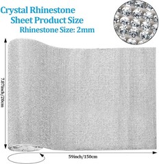 60750 Pieces Bling Rhinestone Sheet Crystal Self-Adhesive Diamond Sticker