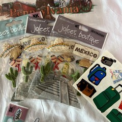 Jolee’s 3D embellished stickers New LOT of 25 vary themes Hawaii Cruise Travel