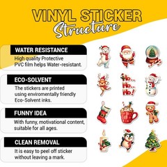 Vybonz Christmas 3″ Stickers Set 3