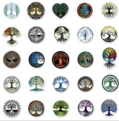 10pcs Tree Of Life Stickers- Scrapbook, Journal, DIY Crafts & Card Making