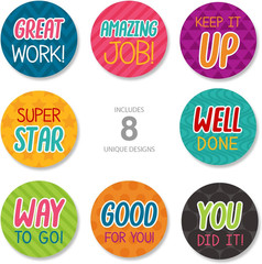 500 Teacher Message Stickers Inspirational Reward Labels Classroom Homework