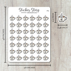 Hot Cocoa Planner Stickers