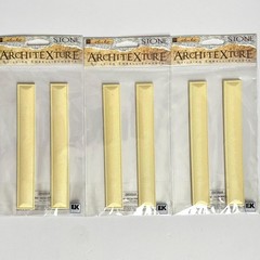Sticko Architecture Stickers 95 pk Mini Stone Metal Embellishment Lot Dollhouse