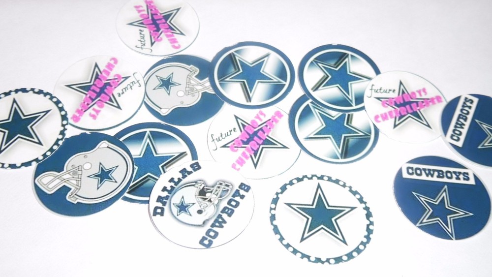Pre Cut One Inch Bottle Cap Images Dallas Cowboys Free Shipping