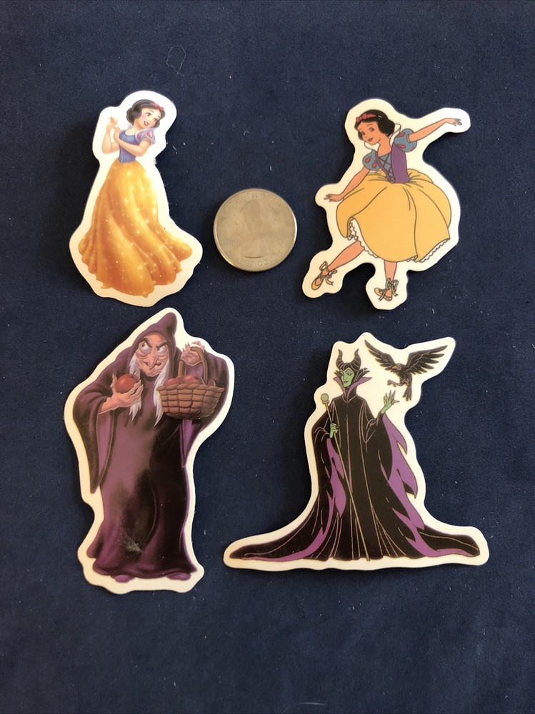 Disney Stickers – Disney Snow White Lot of 4 Stickers.
