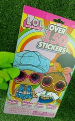 L.O.L. Surprise Colorful Sticker Book LOL Puffy 150 Stickers Glitter Foil Glossy