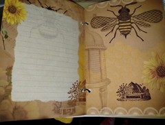 Honey Bee Junk Journal Scrapbook USA Seller