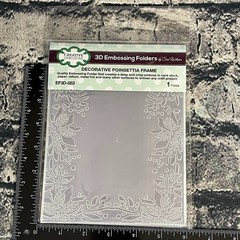 POINSETTIA FRAME – 3D EMBOSSING FOLDER by SUE WILSON & CREATIVE EXPRESSIONS
