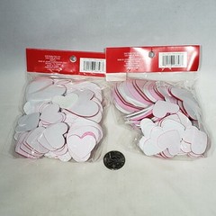 150 pc Heart Foam Stickers Scrapbooking 3D Valentine’s Glitter Asst Sizes