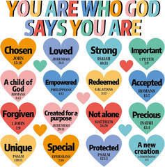 Christian Bulletin Board Decorations God Says You Are Religious Classroom Decor