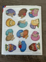 VTG hedgehog stickers Carson-Dellosa SUPER CUTE! 5 full sheets