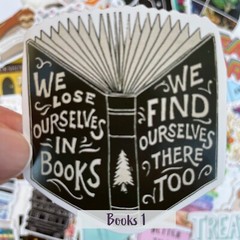 BOOK STICKERS, 20pcs, book lovers, teachers, books FREE shipping*
