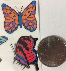 BUTTERFLIES Stickers(8pc)Frances Meyer•Colorful•Nature•Insect •Memories•Bug•Fly•
