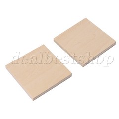 40PCS Square Wooden Sheet Unfinished for Holiday Decor Coasters Home Decorations