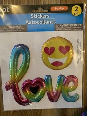 JOT 3D FOIL METALLIC STICKERS!!