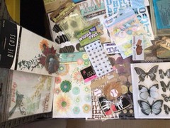 HUGE SCRAPBOOK LOT~Mixed Themes~Paper-Folder-Stamps-Sticker-Bling & More~NEW