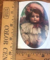 Lot of 5 Vintage Brier Rose Antique Victorian Dolls 3 1/2″ x 2″ Large Stickers