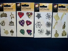 Lot of 8 pkgs ATD American Traditional Designs LIL’ CHARMS Embellishments Misc