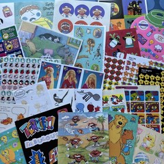 Vintage 80s 90s Y2K Hallmark AGC + Stickers 25 FULL SHEETS Characters